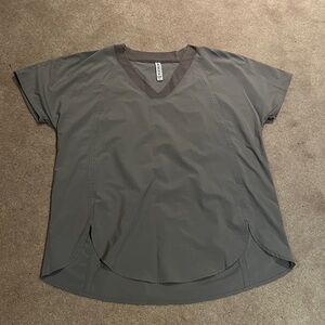 Large Athleta Gray V-Neck Top